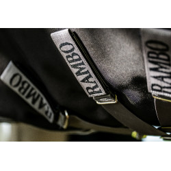 Horseware Rambo 1680D Turnout 250g VL Decke Schwarz / Sturm / Silbergrau