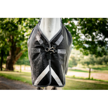Horseware Rambo 1680D Turnout 250g VL Decke Schwarz / Sturm / Silbergrau