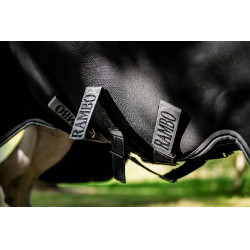 Horseware Rambo 1680D Turnout 450g VL Decke Schwarz / Sturm / Silbergrau Horseware Rambo 1680D Turnout 450g VL Decke Schwarz / Sturm / Silbergrau