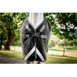Horseware Rambo 1680D Turnout 450g VL Decke Schwarz / Sturm / Silbergrau Horseware Rambo 1680D Turnout 450g VL Decke Schwarz / Sturm / Silbergrau