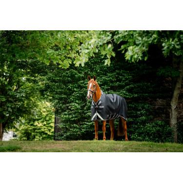 Horseware Rambo 1680D Turnout 450g VL Decke Schwarz / Sturm / Silbergrau Horseware Rambo 1680D Turnout 450g VL Decke Schwarz / Sturm / Silbergrau