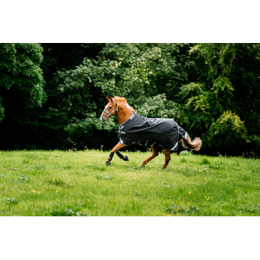 Horseware Rambo 1680D Turnout 450g VL Decke Schwarz / Sturm / Silbergrau Horseware Rambo 1680D Turnout 450g VL Decke Schwarz / Sturm / Silbergrau