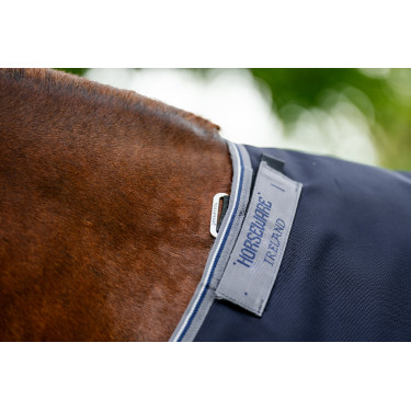 Horseware Rambo 1680D Turnout 50g Decke Marine / Gewitter / Silbergrau Marineblau