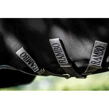 Horseware Rambo 1680D Turnout 50g Decke Schwarz / Sturm / Silbergrau