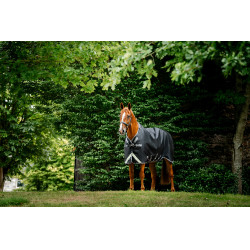 Horseware Rambo 1680D Turnout 50g Decke Schwarz / Sturm / Silbergrau