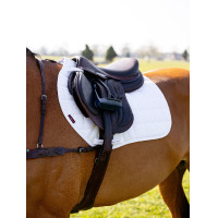 LeMieux Eurojump Self-Cool 3D Satteldecke Square Weiß Weiß