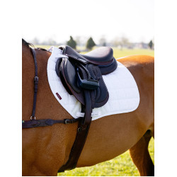 LeMieux Eurojump Self-Cool 3D Satteldecke Square Weiß Weiß LeMieux Eurojump Self-Cool 3D Satteldecke Square Weiß Weiß