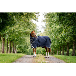 Horseware Rambo 1680D Turnout Plus 100g Decke Marine / Gewitter / Silbergrau Marineblau