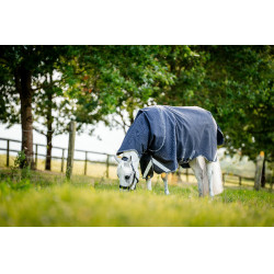 Horseware Rambo 1680D Turnout Plus 100g Decke Marine / Gewitter / Silbergrau Marineblau