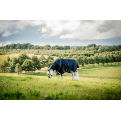 Horseware Rambo 1680D Turnout Plus 100g Decke Marine / Gewitter / Silbergrau Marineblau