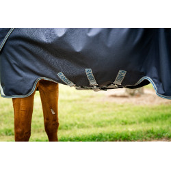 Horseware Rambo Duo Ripstop Plus Turnout Bundle Decke (100g + 100g + 200g) Marine / Gewitter / Silbergrau Marineblau