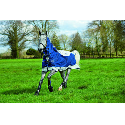Horseware Rambo Summer Series V-Front Decke Marine / Grau Blau