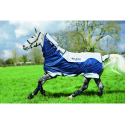 Horseware Rambo Summer Series V-Front Decke Marine / Grau Blau