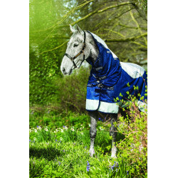 Horseware Rambo Summer Series V-Front Decke Marine / Grau Blau