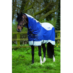 Horseware Rambo Summer Series V-Front Decke Marine / Grau Blau