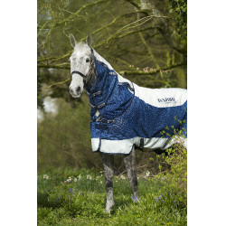 Horseware Rambo Summer Series V-Front Decke Marine / Grau Blau