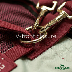 Horseware Rambo Summer Series V-Front Decke Marine / Grau Blau