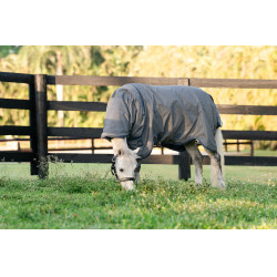 Horseware Rhino Hexstop Plus Poney Turnout 0g Decke Grau / Indigo / Marineblau