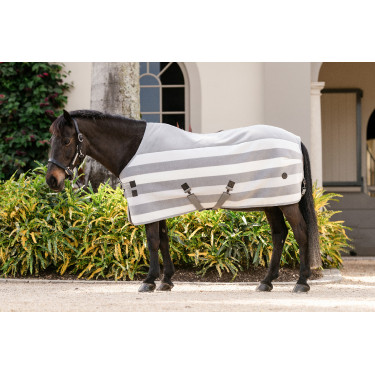 Horseware Newmarket Poney Fleece Cooler Fleecedecke Holzkohle Witney Grau