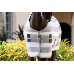 Horseware Newmarket Poney Fleece Cooler Fleecedecke Holzkohle Witney Grau