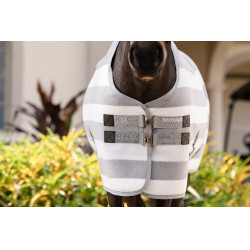 Horseware Newmarket Poney Fleece Cooler Fleecedecke Holzkohle Witney Grau