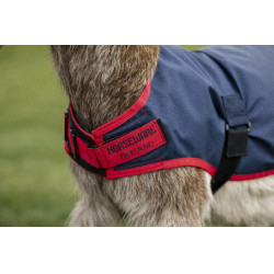 Horseware Ziegen-Abschwitzdecke 0g Marine / Rot Blau Horseware Ziegen-Abschwitzdecke 0g Marine / Rot Blau
