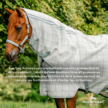 Fliegenschutz-Halsschutz Horseware Newmarket Holzkohle Witney Grau