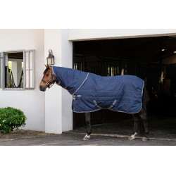 Horseware Rhino 100g Stallhalsteil Schwarz / Titan Grau / Klassisches Blau
