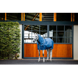 Horseware Ionic Therapy Mesh Cooler Halsteil Bleu imperial / argent /Marine Blau