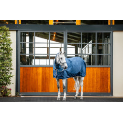 Horseware Ionic Therapy Mesh Cooler Halsteil Bleu imperial / argent /Marine Blau