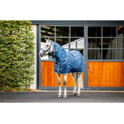 Horseware Ionic Therapy Mesh Cooler Halsteil Bleu imperial / argent /Marine Blau