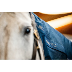 Horseware Ionic Therapy Mesh Cooler Halsteil Bleu imperial / argent /Marine Blau