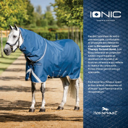Horseware Ionic Therapy Turnout 0g Halsteil Bleu imperial / argent /Marine Blau