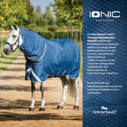 Horseware Ionic Therapy Turnout 0g Halsteil Bleu imperial / argent /Marine Blau