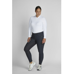 Pikeur Laure Damenreithose Full Grip mittelhoher Bund 3006 Dunkler Schatten Grau