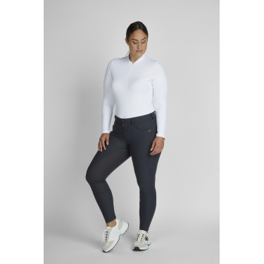 Pikeur Laure Damenreithose Full Grip mittelhoher Bund 3006 Dunkler Schatten Grau