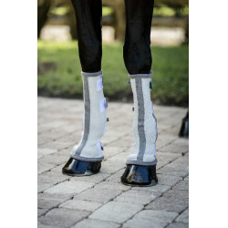 Fliegenschutz-Gamaschen Horseware, 2 Stück Silber / Titan-Grau / Silber