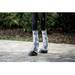 Fliegenschutz-Gamaschen Horseware, 2 Stück Silber / Titan-Grau / Silber