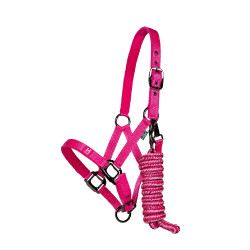 Halfter und Führstrick Horseware Newmarket Rose Witney Rosa