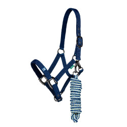 Halfter und Führstrick Horseware Newmarket Marine Witney Marineblau