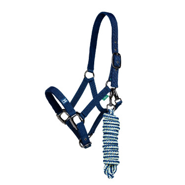 Halfter und Führstrick Horseware Newmarket Marine Witney Marineblau