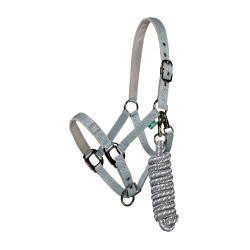 Halfter und Führstrick Horseware Newmarket Holzkohle Witney Grau
