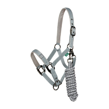 Halfter und Führstrick Horseware Newmarket Holzkohle Witney Grau