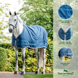 Liner Horseware Ionic Therapy 50g Bleu imperial / argent /Marine Blau
