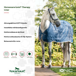Liner Horseware Ionic Therapy 50g Bleu imperial / argent /Marine Blau