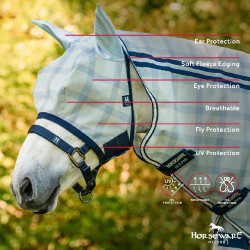 Fliegenmasken Horseware Newmarket Marine Witney Marineblau Fliegenmasken Horseware Newmarket Marine Witney Marineblau
