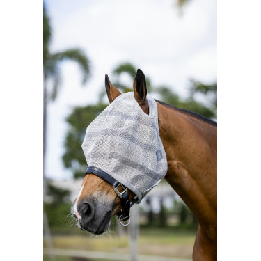 Fliegenmaske Horseware Newmarket ohne Ohren Holzkohle Witney Grau Fliegenmaske Horseware Newmarket ohne Ohren Holzkohle Witney Grau
