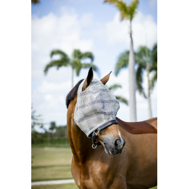 Fliegenmaske Horseware Newmarket ohne Ohren Holzkohle Witney Grau Fliegenmaske Horseware Newmarket ohne Ohren Holzkohle Witney Grau