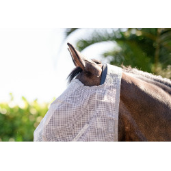 Fliegenmasken Horseware Amigo ohne Ohren Silber / Titan-Grau / Silber
