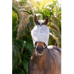 Fliegenmasken Horseware Amigo ohne Ohren Silber / Titan-Grau / Silber